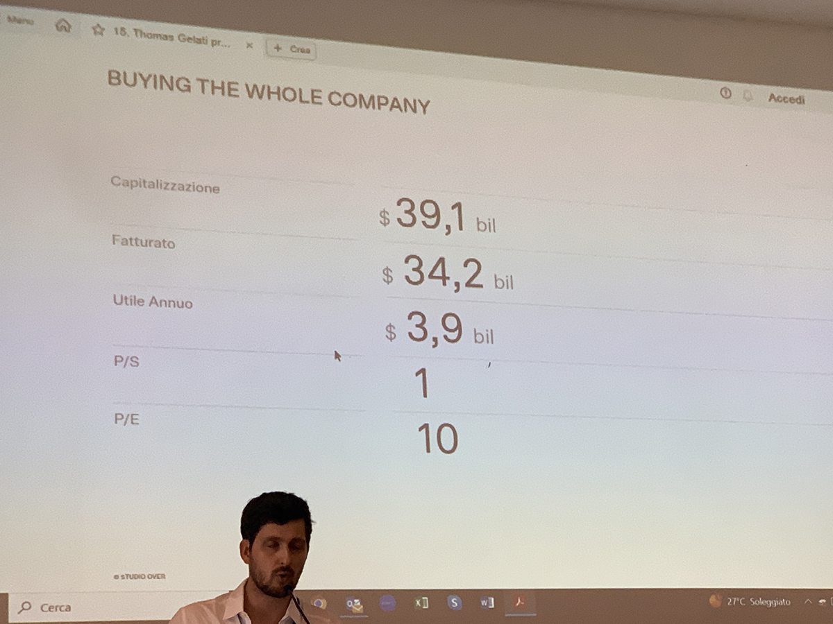 Thomas Gelati - Buying the Whole Company