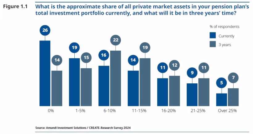 Approximate Share of all Private Market Assets in your Pension Plan’s total investment portfolio