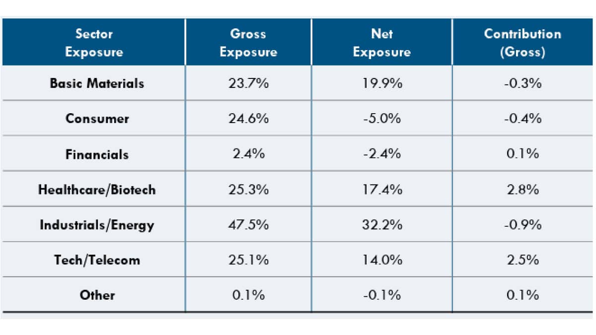 Hedge Fund Alpha 13 Apis Deep Value Fund Sector Exposure