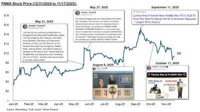 Fannie and Freddie YTD Share Price Appreciation