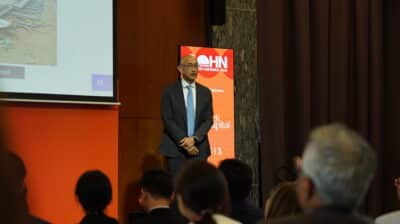Jonathan Shih presenting Kandenko investment thesis at Sohn Hong Kong 2026 conference