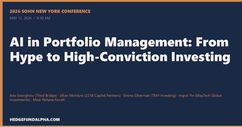 AI in Portfolio Management: From Hype to High-Conviction Investing - 2026 Sohn New York Conference