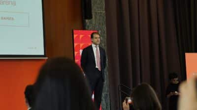 Harrison Moot presenting Sea Limited investment thesis at Sohn Hong Kong 2026 conference