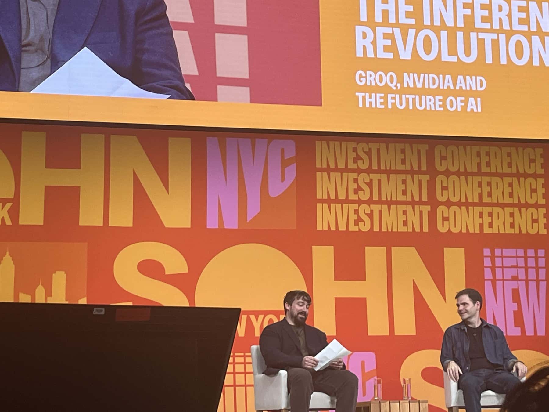 Jonathan Ross (Nvidia/Groq) And John Yetimoglu (Infinitum) Discuss The Inference Revolution At Sohn New York 2026, Moderated By Kpmg Partner Seth Blackman.