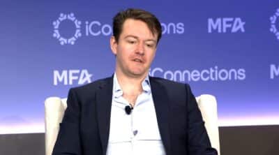 Chris Power, Founder and CEO of Hadrian, speaks at the 2026 Global Alts New York conference at The Glasshouse