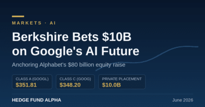 Berkshire Hathaway $10 billion investment in Alphabet (Google) AI capital raise