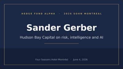 Sander Gerber, Hudson Bay Capital