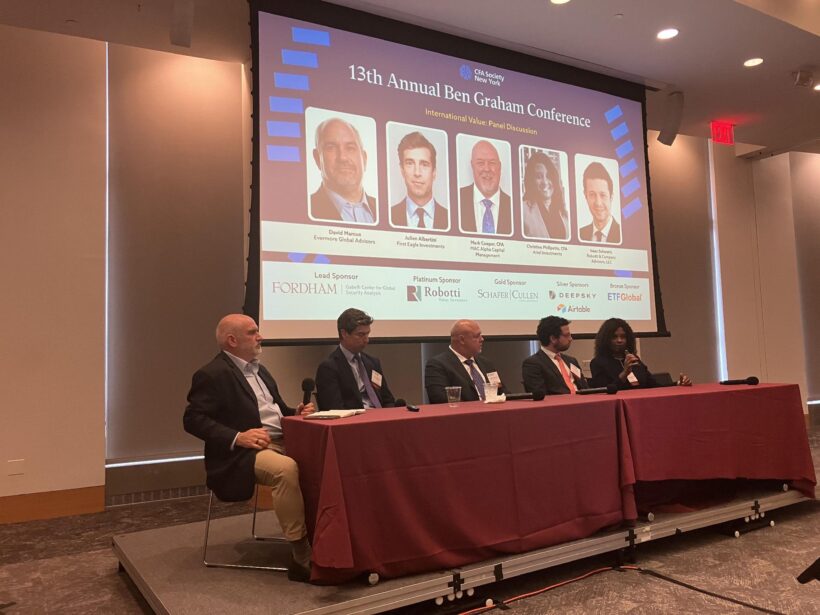 International value investors panel discussion at 2026 Ben Graham Conference on emerging markets and small-cap opportunities