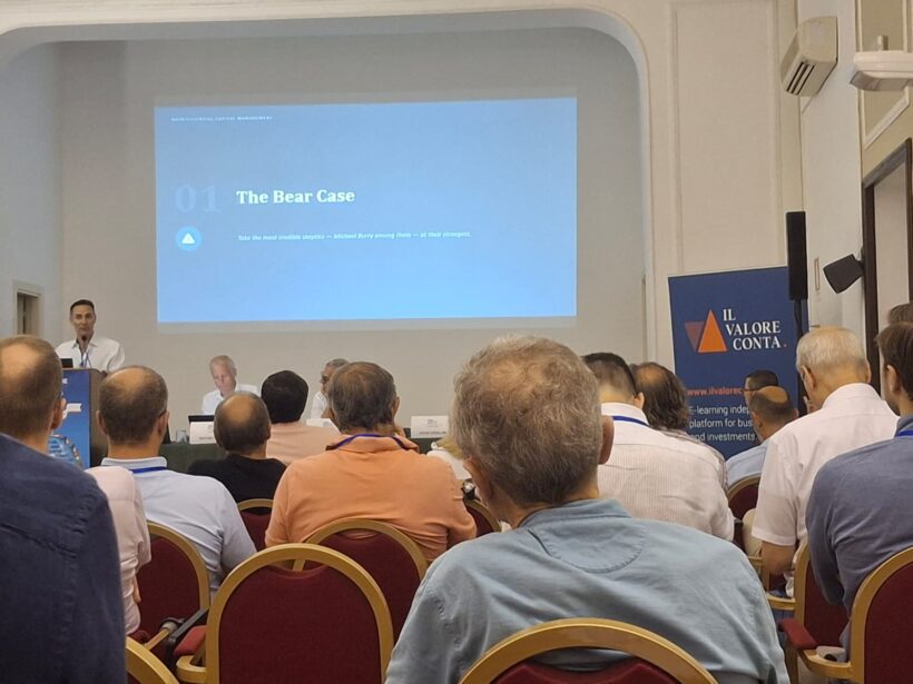 Gabriele Grego of Quintessential Capital presenting at the 2026 Value Investing Seminar