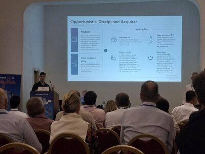 Gianfranco Rosati presenting NewPrinces investment thesis at 2026 Value Investing Seminar in Puglia